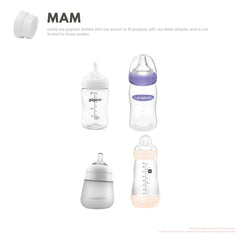 Portable Bottle Warmer Adapter Set With Four Adapters