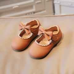 Butterfly Princess Dress Shoes Rubber Sole Non Slip