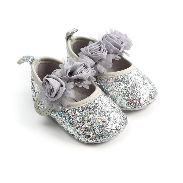 Rose Baby Shoes Cute Floral Princess Casual Footwear