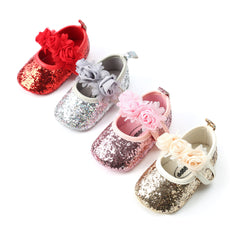 Rose Baby Shoes Cute Floral Princess Casual Footwear