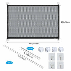 Portable Mesh Safety Gate for Pets and Babies