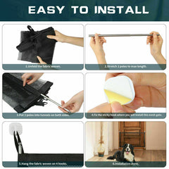 Portable Mesh Safety Gate for Pets and Babies