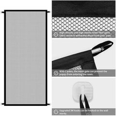 Portable Mesh Safety Gate for Pets and Babies