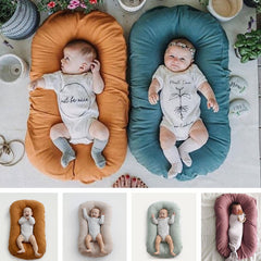 Newborn Baby Nest Portable Cotton Travel Crib Cushion