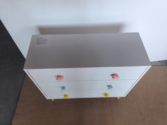 Kids Three Drawer Dresser Baby Bedroom Nightstand Storage