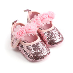 Rose Baby Shoes Cute Floral Princess Casual Footwear