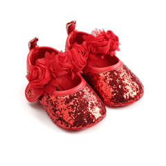 Rose Baby Shoes Cute Floral Princess Casual Footwear