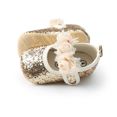 Rose Baby Shoes Cute Floral Princess Casual Footwear