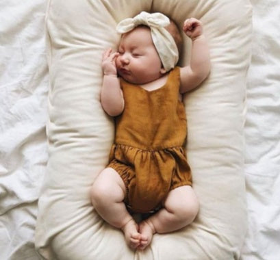 Newborn Baby Nest Portable Cotton Travel Crib Cushion