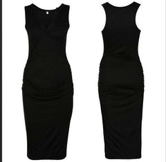 Women's Sleeveless Maternity Dress Comfortable Pregnancy Clothing