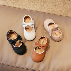 Butterfly Princess Dress Shoes Rubber Sole Non Slip