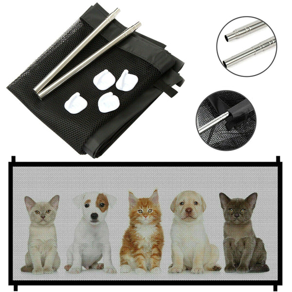 Portable Mesh Safety Gate for Pets and Babies