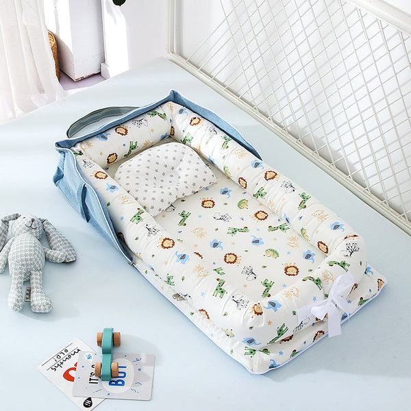 Portable Washable Baby Crib Cotton Travel Bed Cradle