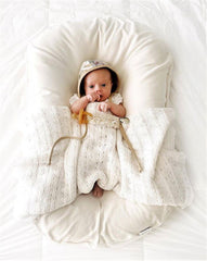 Newborn Baby Nest Portable Cotton Travel Crib Cushion