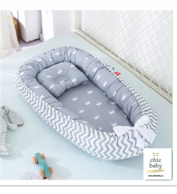 Portable Washable Baby Crib Cotton Travel Bed Cradle