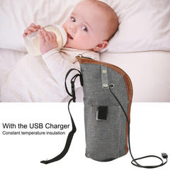 Portable USB Baby Bottle Warmer Heating Bag Holder