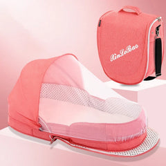 Multifunctional Folding Baby Crib Portable Travel Cot Bed
