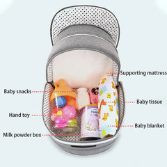 Multifunctional Folding Baby Crib Portable Travel Cot Bed
