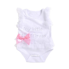 Girls Sleeveless Summer Newborn Baby Romper Bodysuit Outfit
