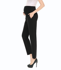 Women's Maternity Ankle Pants Comfortable Pregnancy Trousers