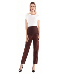 Women's Maternity Ankle Pants Comfortable Pregnancy Trousers