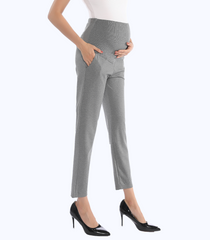 Women's Maternity Ankle Pants Comfortable Pregnancy Trousers