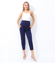 Women's Maternity Ankle Pants Comfortable Pregnancy Trousers