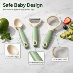 3-Piece Baby Food Preparation Feeding Tool Kit