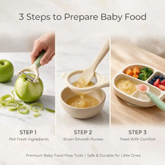 3-Piece Baby Food Preparation Feeding Tool Kit