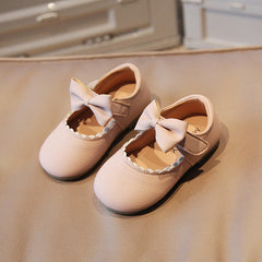Butterfly Princess Dress Shoes Rubber Sole Non Slip