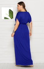 Women's Maternity Knit Short Sleeve V Neck Dress