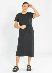 Classic Women's Midi Dress Elegant 46 Inch