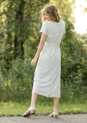 Classic Women's Midi Dress Elegant 46 Inch