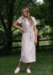 Classic Women's Midi Dress Elegant 46 Inch