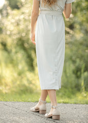 Classic Women's Midi Dress Elegant 46 Inch