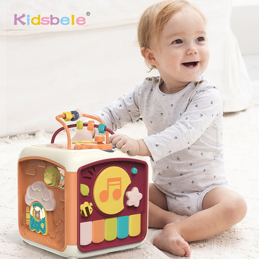 7 In 1 Baby Activity Cube Educational Toy