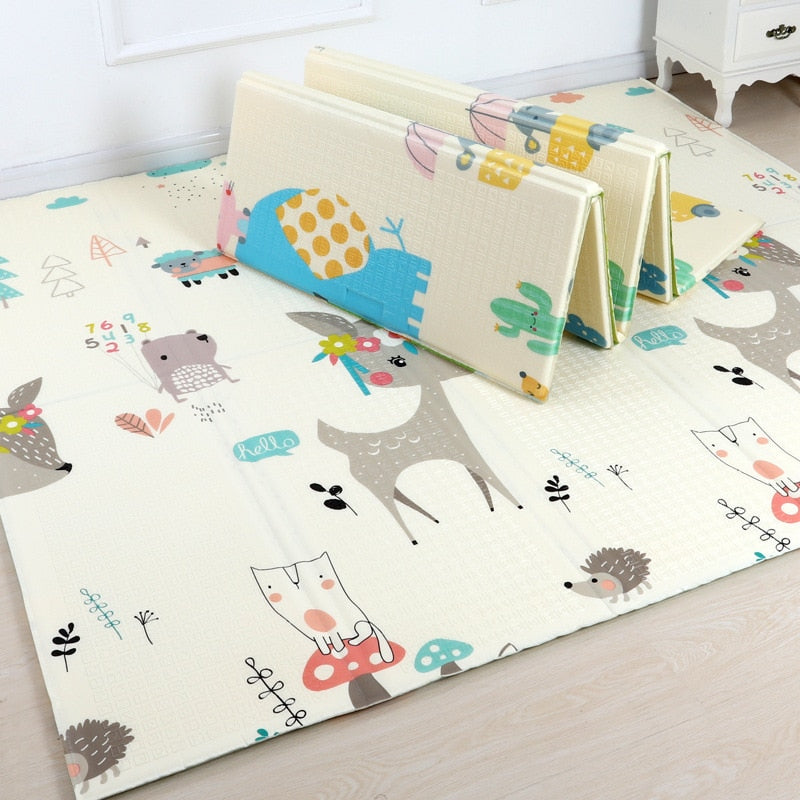 Foldable Cartoon Baby Puzzle Mat