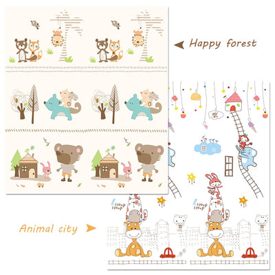 Foldable Cartoon Baby Puzzle Mat