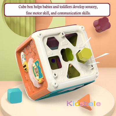 7 In 1 Baby Activity Cube Educational Toy