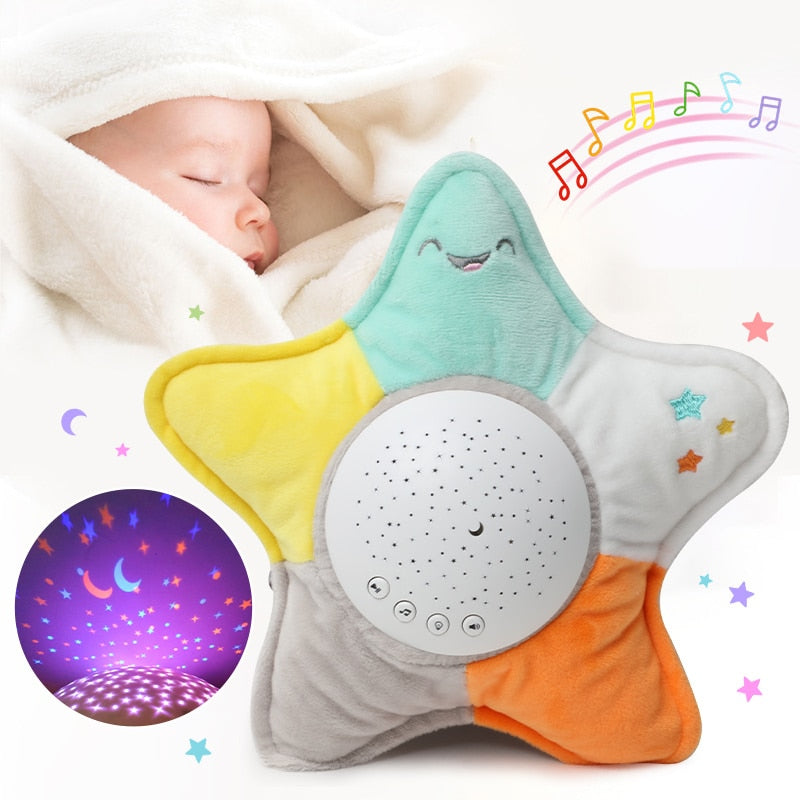 Baby Plush Toy With Night Light Projector