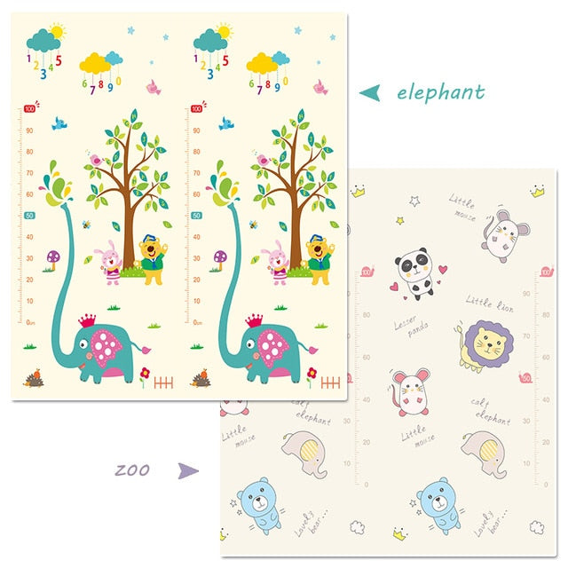 Foldable Cartoon Baby Puzzle Mat