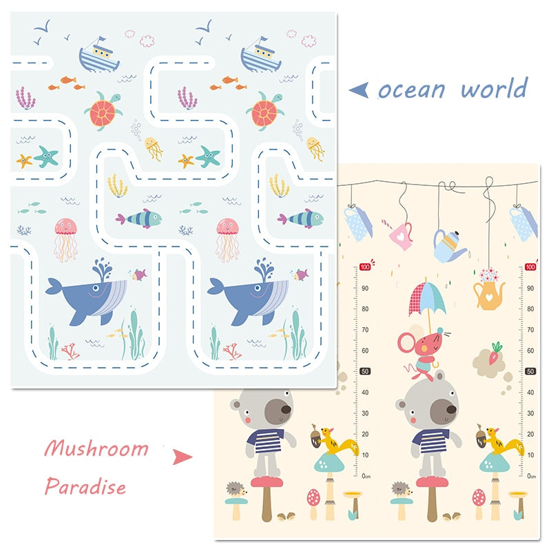 Foldable Cartoon Baby Puzzle Mat