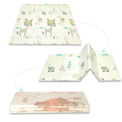 Foldable Cartoon Baby Puzzle Mat