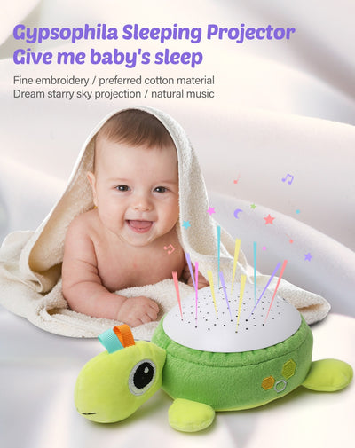 Baby Plush Toy With Night Light Projector