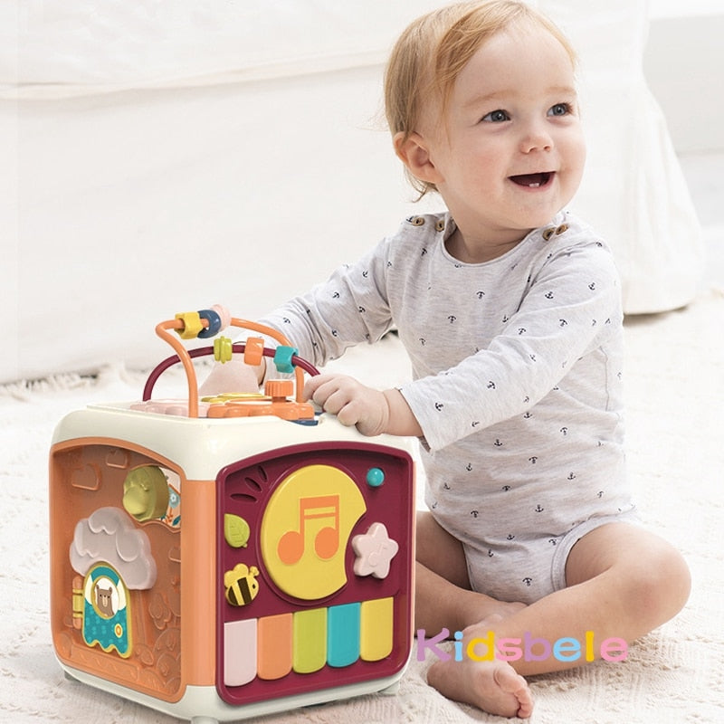 7 In 1 Baby Activity Cube Educational Toy