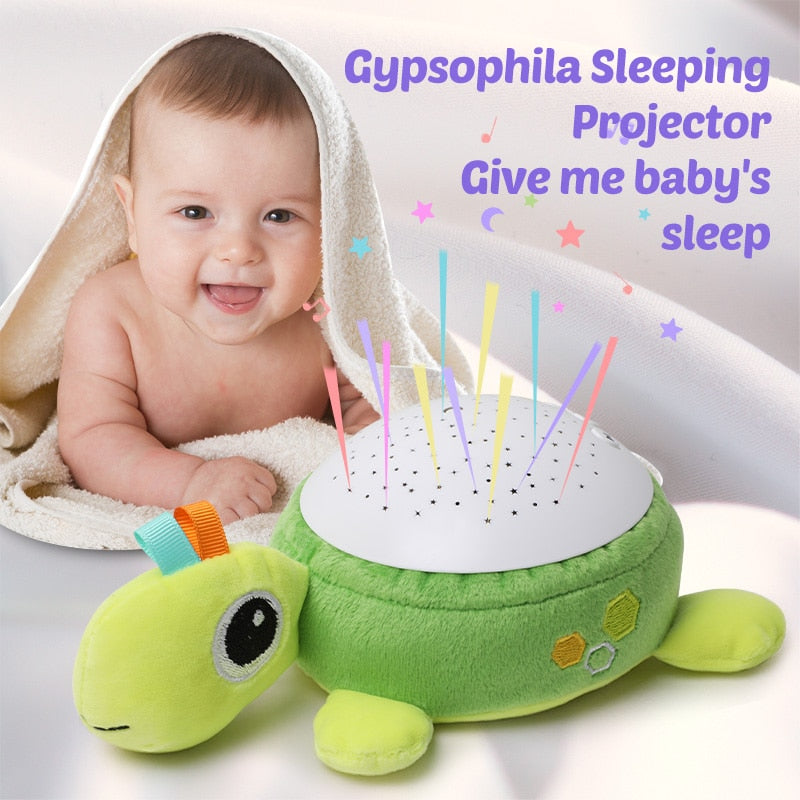 Baby Plush Toy With Night Light Projector