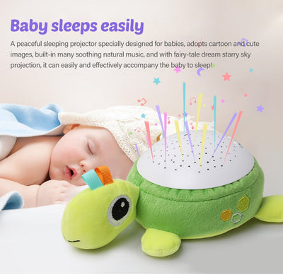 Baby Plush Toy With Night Light Projector