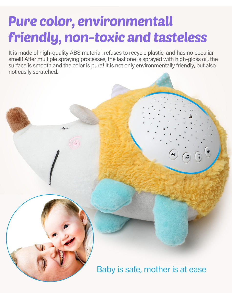 Baby Plush Toy With Night Light Projector