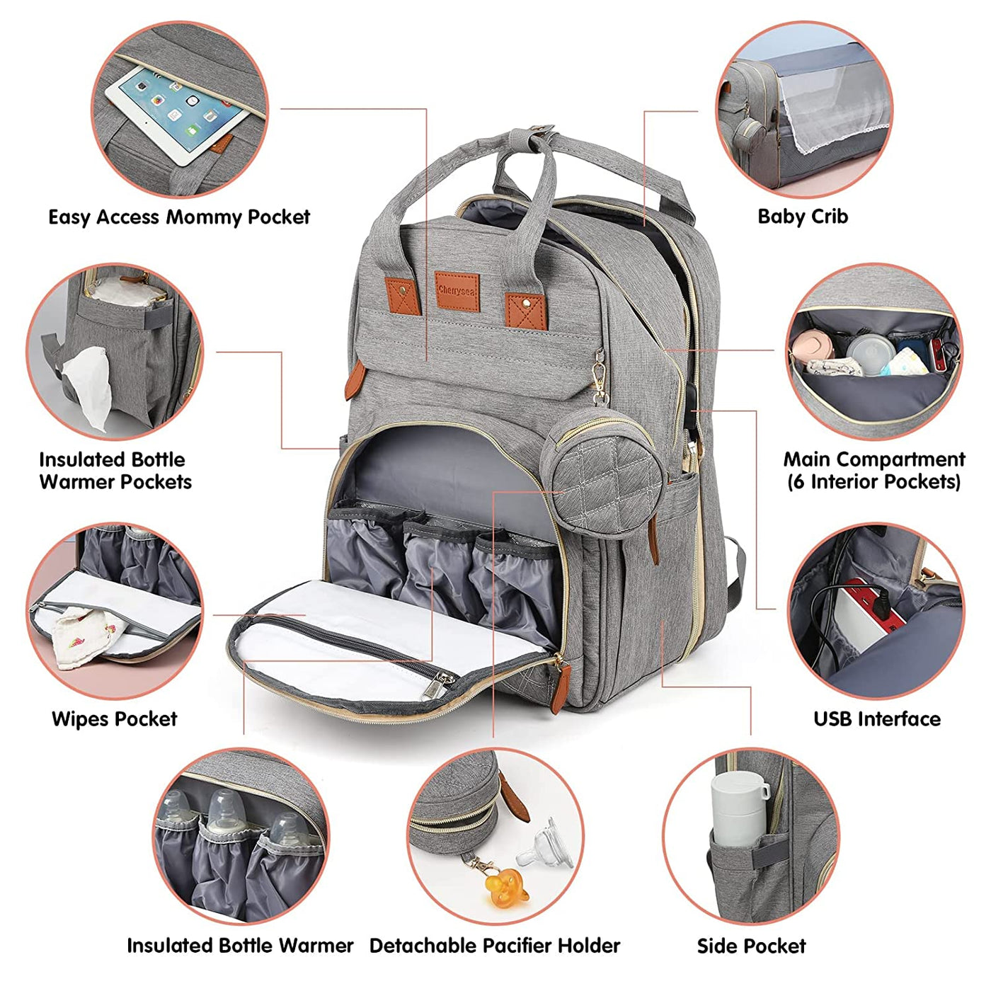 4-In-1 Baby Diaper Bag