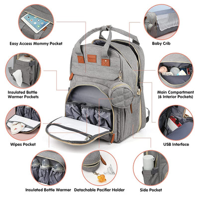 4-In-1 Baby Diaper Bag